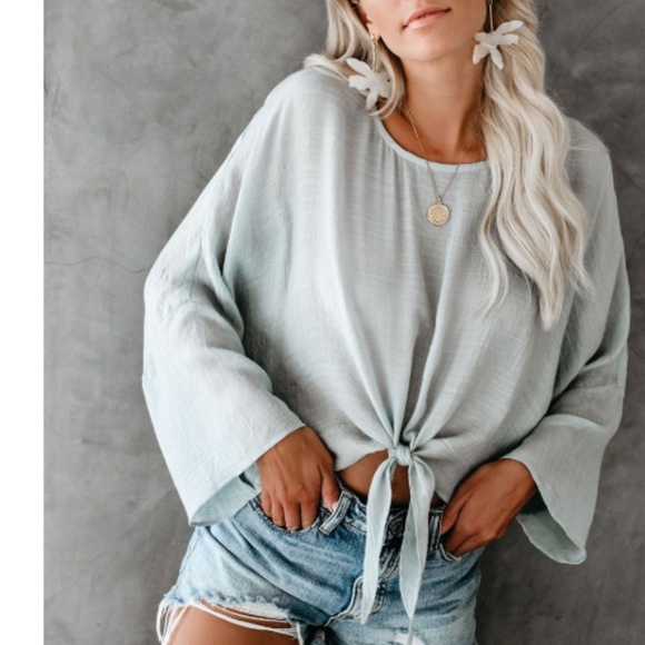 AGATA Tie Front Top - Picture 4 of 8